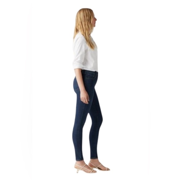 NWOT, Levi’s, 721 High Rise Skinny Jeans, Size 25, Dark Blue - Picture 2 of 14